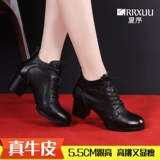 Летние белые высокие современные танцующие туфли, из натуральной кожи, мягкая подошва