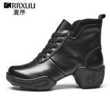 Кожаные спортивные танцующие современные сапоги, из натуральной кожи, мягкая подошва