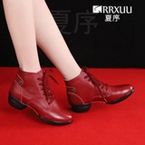 Xiaxia 2024 Новая танцевальная обувь кожаная танце