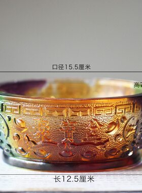 琉璃招财商铺前台摆放工艺礼品