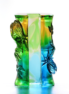 琉璃书桌竹节商务生日礼物名片夹