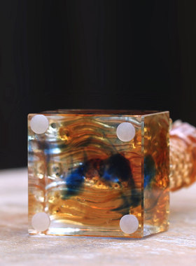 龙鱼琉璃印章风水摆件居家书房装饰桌面办公刻字摆放商务定制礼品