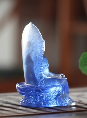 背板佛堂寺庙琉璃如来结缘工艺品