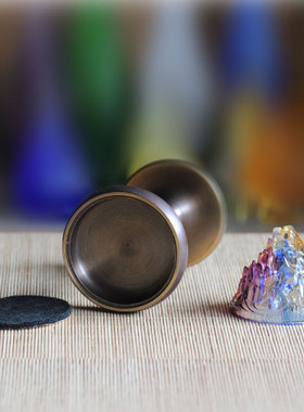 室内古法琉璃手柄供佛安神熏香炉