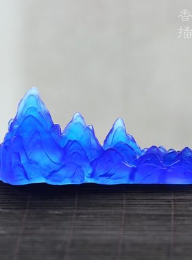 琉璃假山书房禅意风散香器工艺品