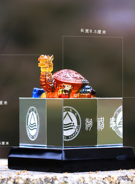 琉璃太湖神龟龙龟风水摆件