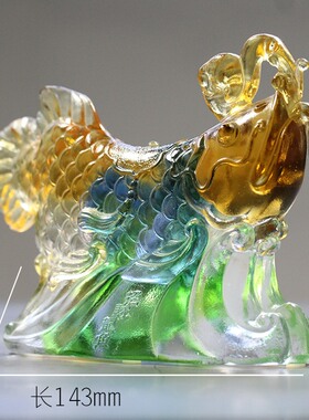 招财摆件客厅开张高档琉璃工艺品