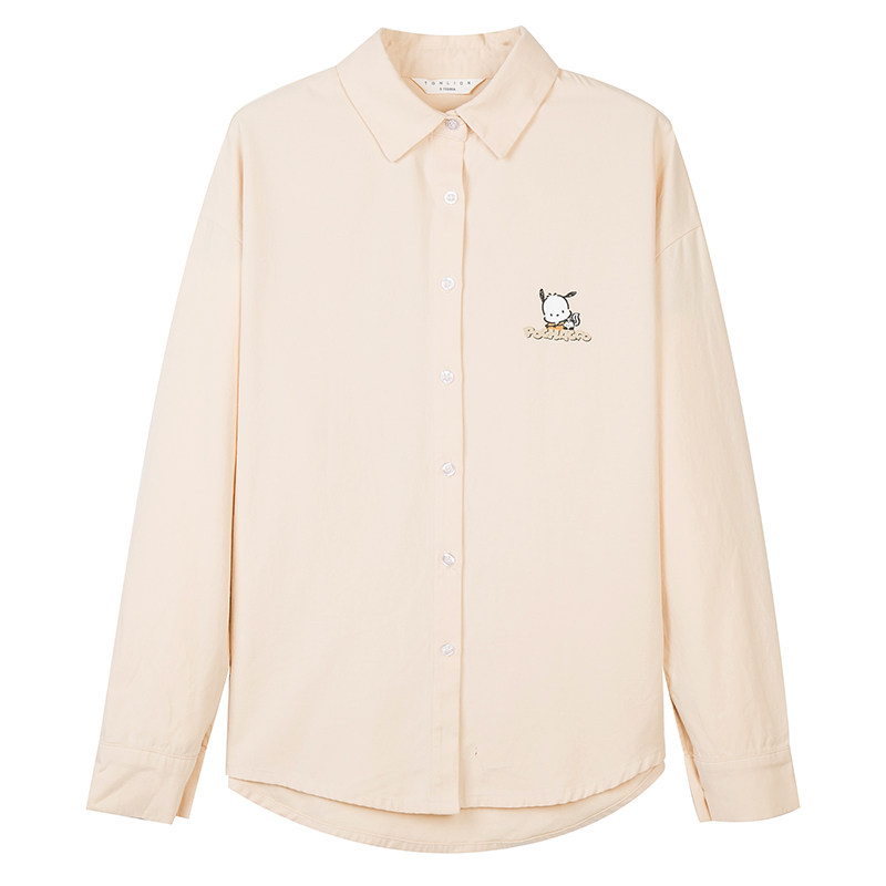 唐狮长袖女2020秋新款韩版ins衬衫 唐狮喜之乐衬衫