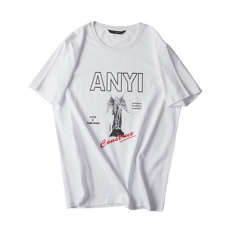 唐狮2020夏季新款短袖文字图案t恤 唐狮喜之乐T恤