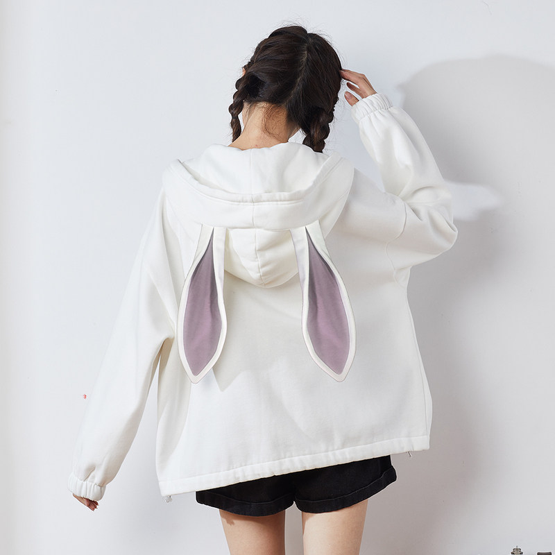 唐狮2021春秋新款韩版宽松连帽卫衣 唐狮喜之乐短外套