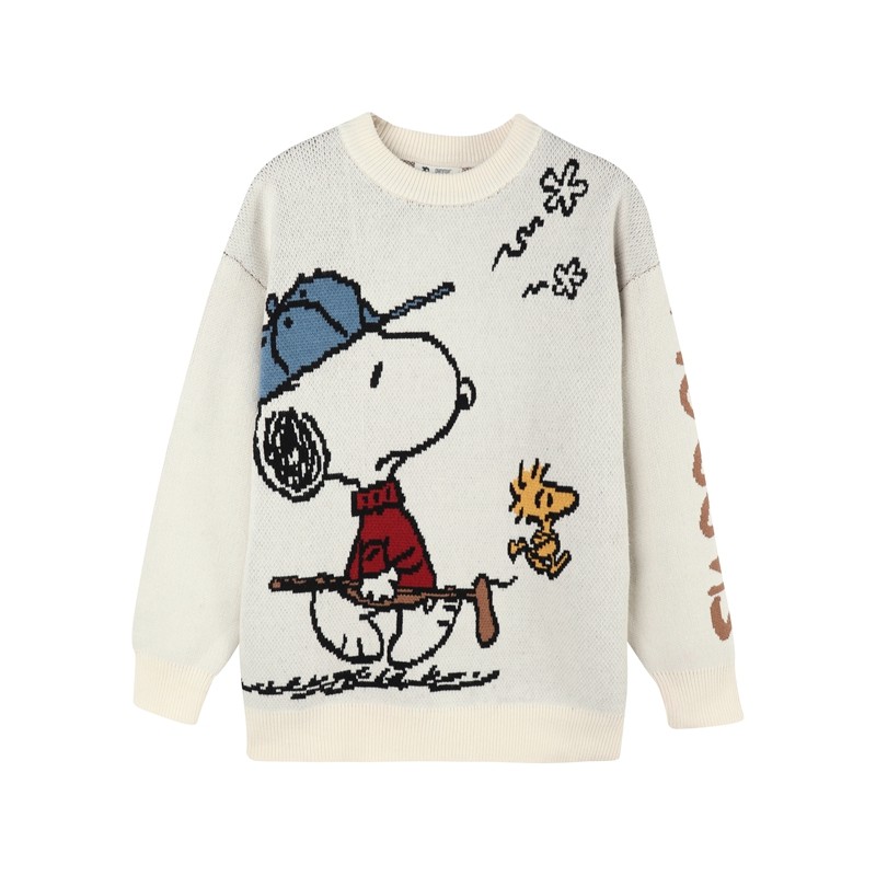 [史努比联名]唐狮2021春秋新款 唐狮喜之乐毛衣