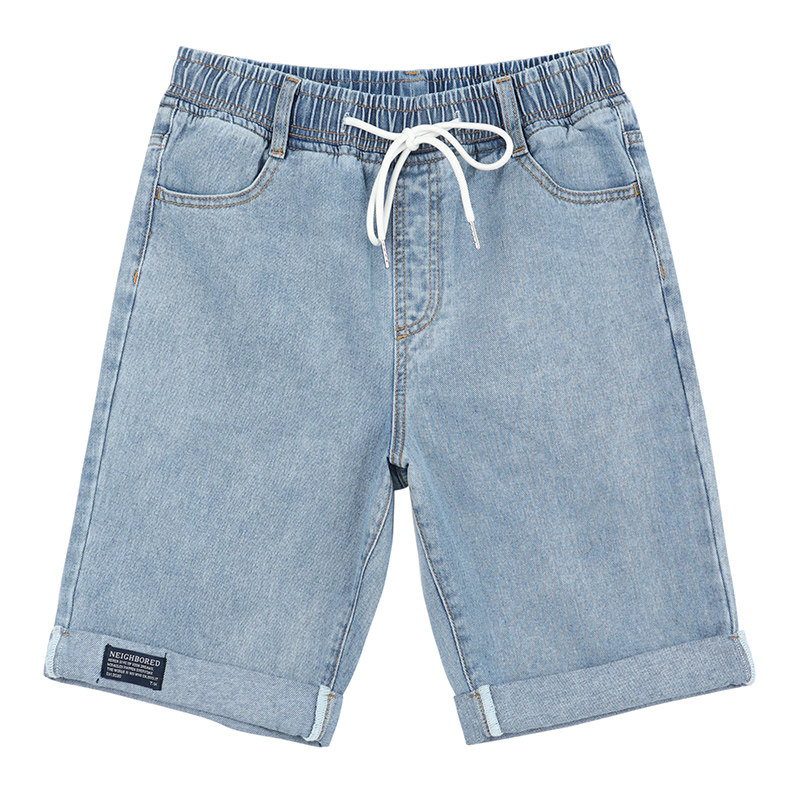 唐狮2020夏新款牛仔男士五分裤短裤 唐狮喜之乐牛仔裤