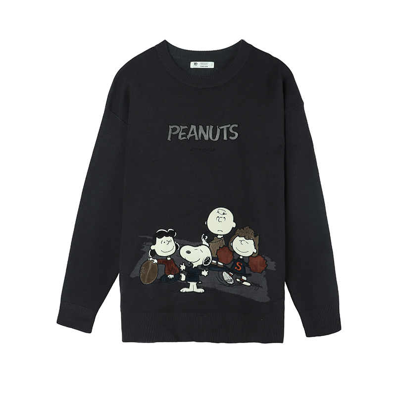 [史努比联名]唐狮2020秋冬新款毛衣 唐狮喜之乐针织衫/毛衣