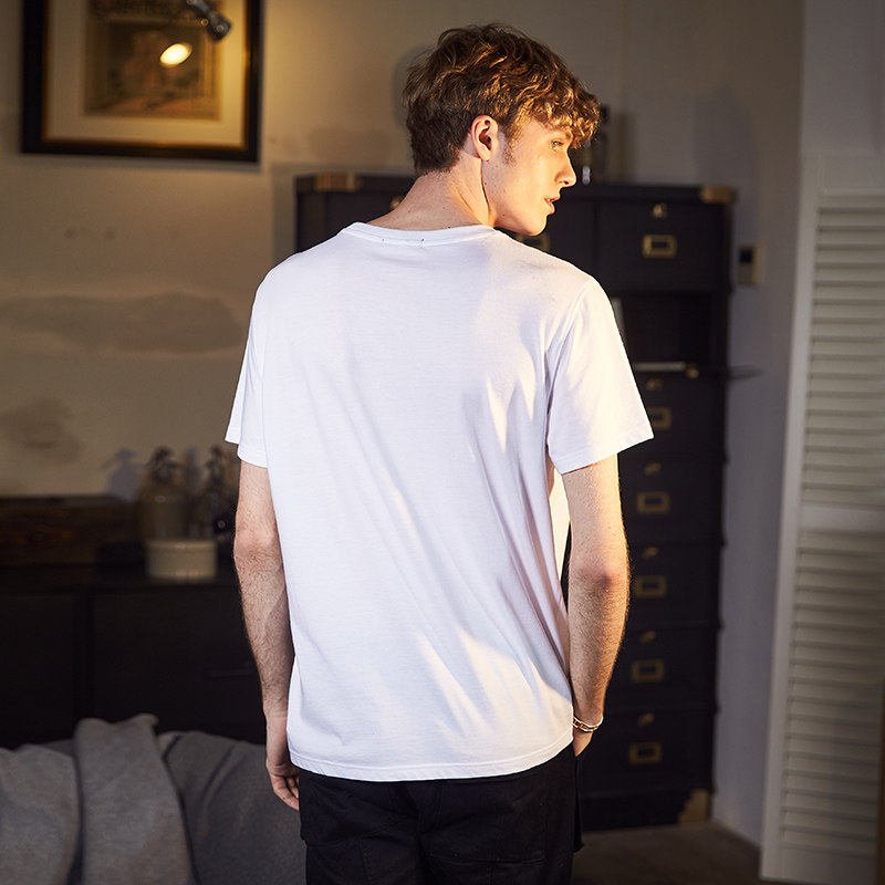 唐狮官方旗舰店短袖男士港风潮t恤 唐狮天悦T恤