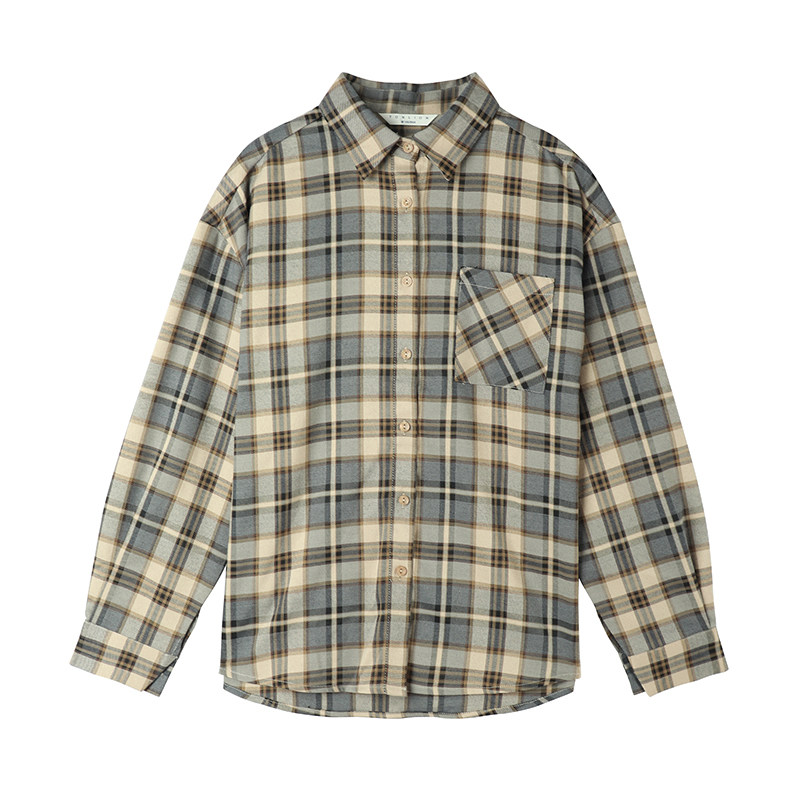 唐狮长袖女2021秋装新款韩版衬衫 唐狮喜之乐衬衫