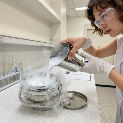 液氮保温杯杜瓦瓶 桶罐便携式干冰液氮转移运输容器 学校医院实验 - 图1