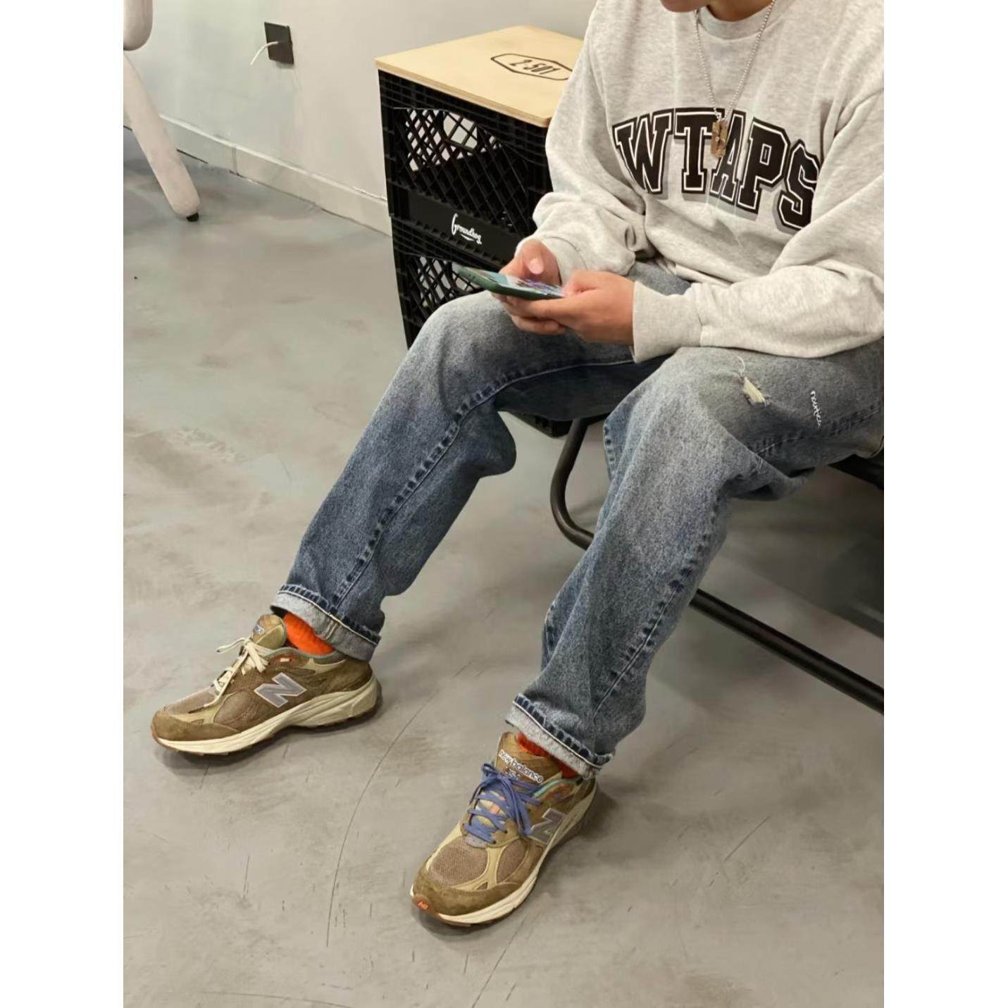 [5折现货]BD CAVEMPT长谷川监制漂白洗水刀割破坏宽松牛仔长裤,淘宝优惠券,粉丝福利购,淘宝优惠卷