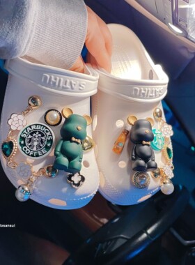 适配crocs装饰鞋扣洞洞链条