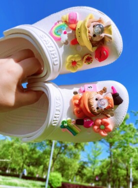 适配crocs洞洞鞋夏季女鞋拖鞋个性diy装饰扣卡扣鞋花cross扣子