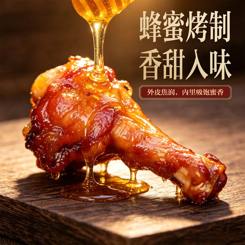 啃馋你奥尔良鸭翅根熟食鸭翅根开袋即食休闲小吃解馋零食独立包装 - 图0