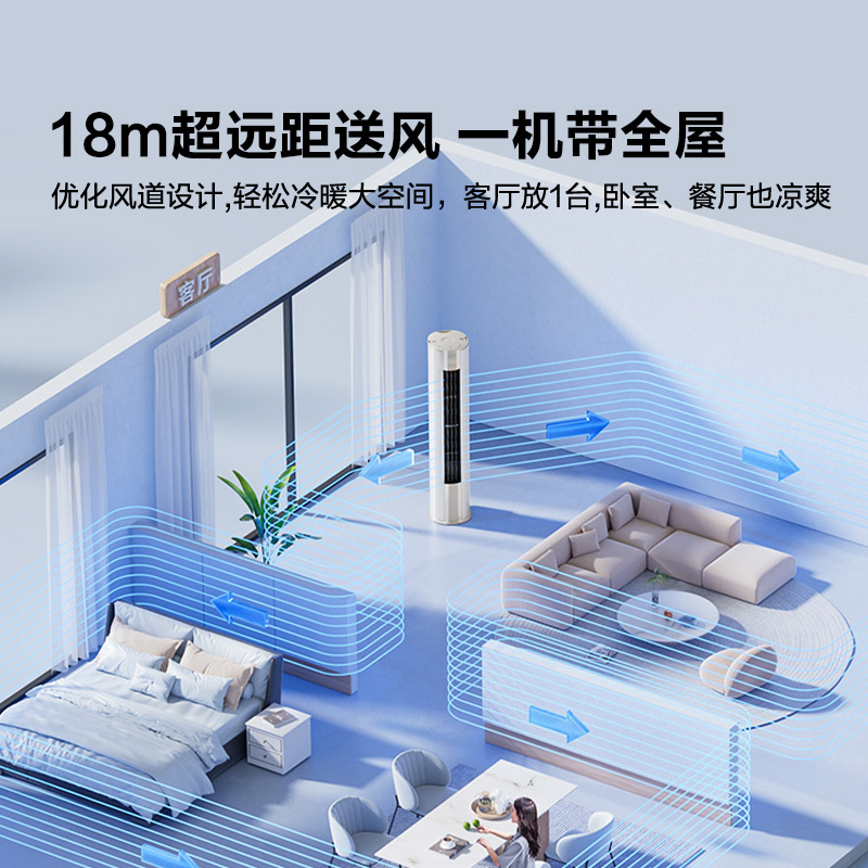 海信大3匹易省电E370柜机空调立式客厅家用新一级能效国家补贴