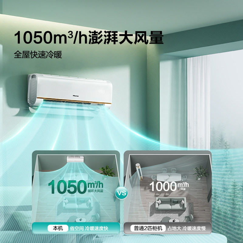 海信空调挂机2匹P新一级变频省电卧室冷暖家用官方旗舰50360X1
