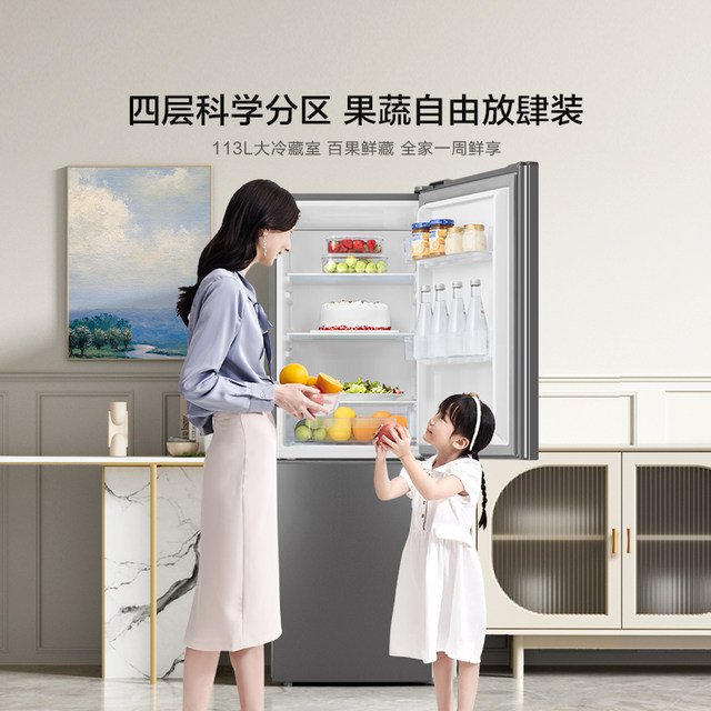 0.3 Small footprint Hisense 170 power-saving bass refrigerator