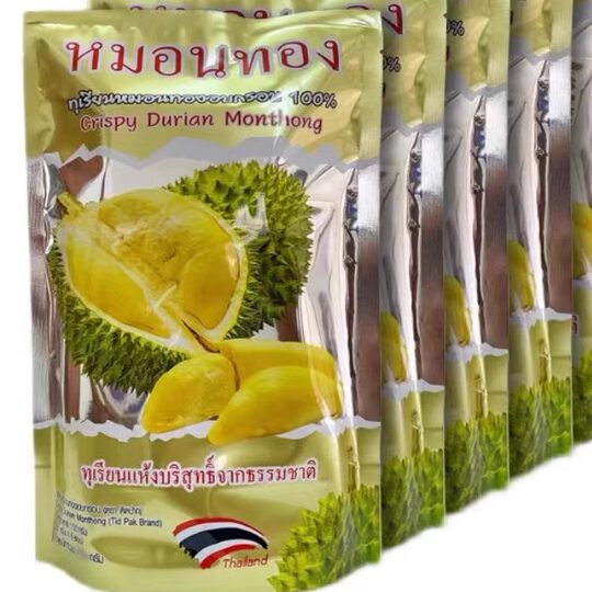 Thailand Golden Pillow Dried Durian 500g imported from original packaging