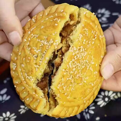 平遥手工空心月饼红糖核桃仁花生芝麻月饼红糖五仁月饼山西特产 - 图1