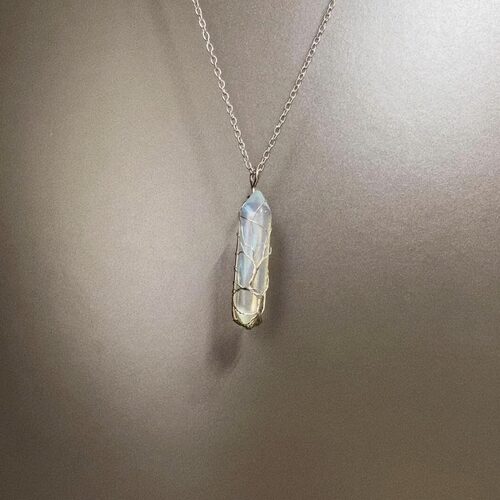 Vintage古着 Glass ore项链 - 图0