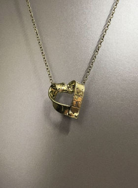 Vintage古着 Tape measure love项链