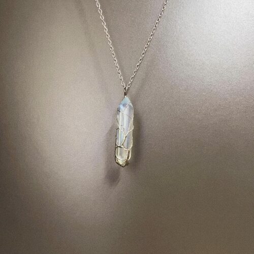 Vintage古着 Glass ore项链 - 图1