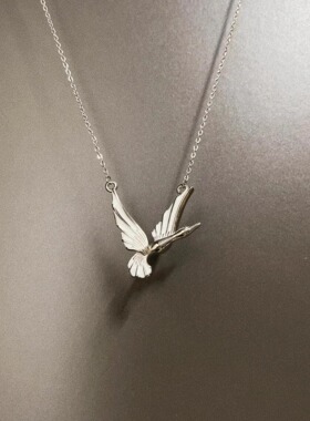 Vintage古着 White flying pigeon项链