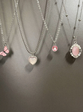 Vintage古着 Pink Garden项链