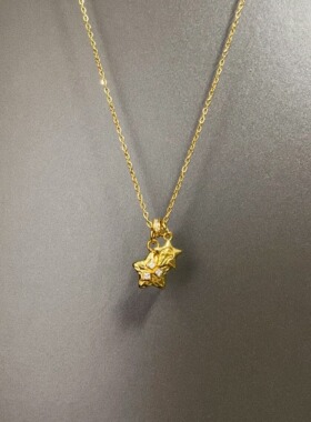 Vintage古着 Hammered Twin Stars项链