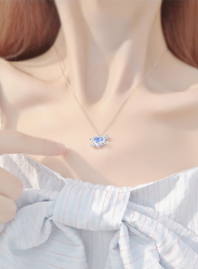 告白心球纯银爱心项链女表白礼物