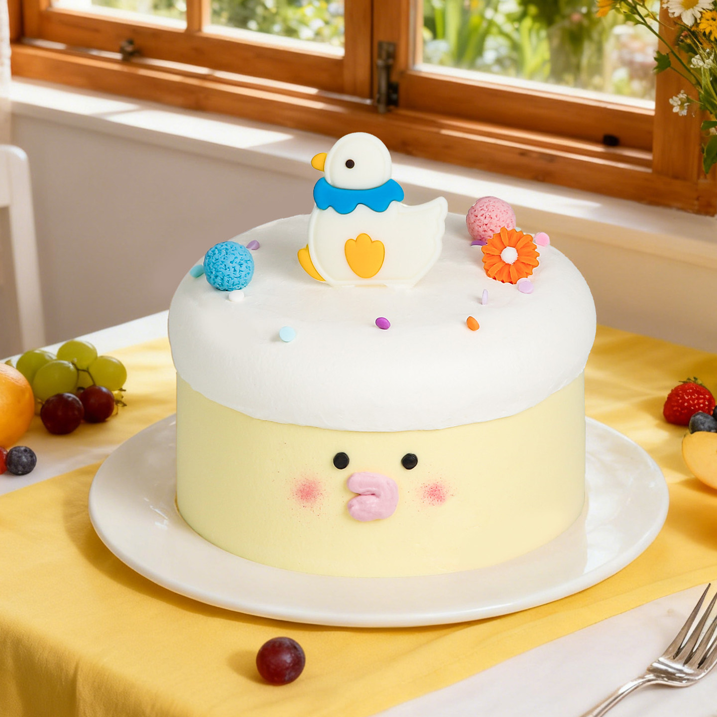 小鸭子巧克力蛋糕装饰摆件卡通儿童创意可食用网红生日小黄鸭插件,淘宝优惠券,粉丝福利购,淘宝优惠卷