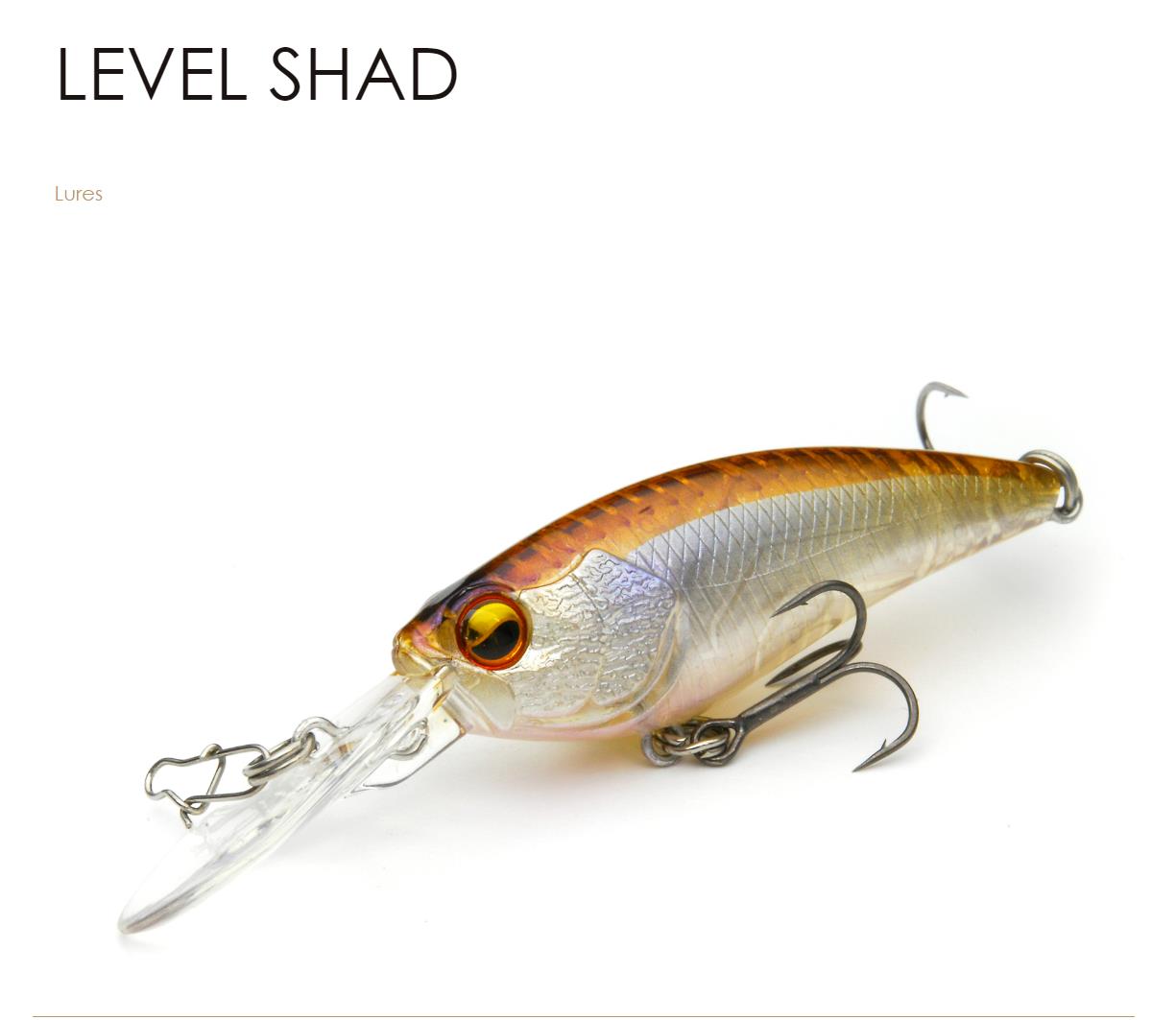 日本原装进口 RAID LEVEL SHAD /68MR 长舌板米诺 精巧深潜路亚饵 - 图0