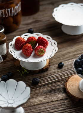 美食摄影做旧蛋糕首饰收纳托盘