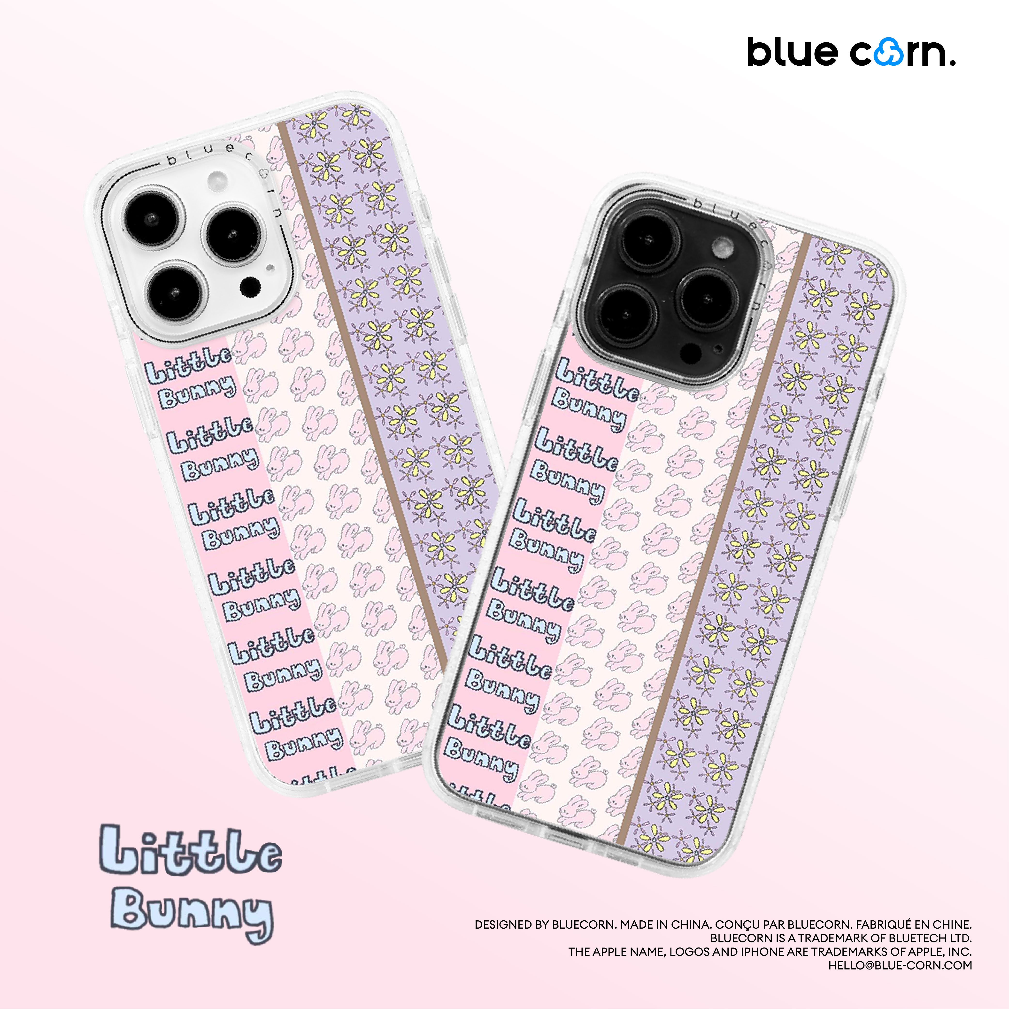 【bluecorn】蓝色苞米新款LittleBunny适用于iPhone 17/16/15 PRO MAX magsafe磨砂满印磁吸防摔手机壳保护套 - 图0