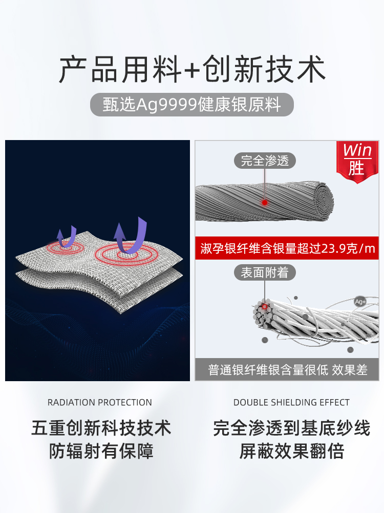 新款孕妇防辐射服孕妇装正品肚兜内穿隐形上班怀孕期围裙防辐射衣-图2