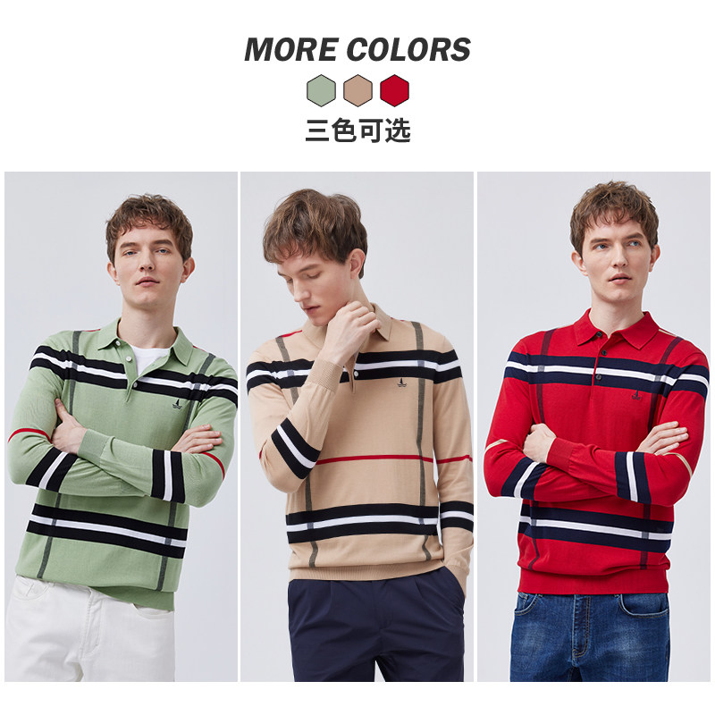 navigare意大利小帆船长袖男polo衫 navigare纳维凯尔T恤