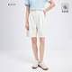 Small sailboat summer white casual mid-season pants