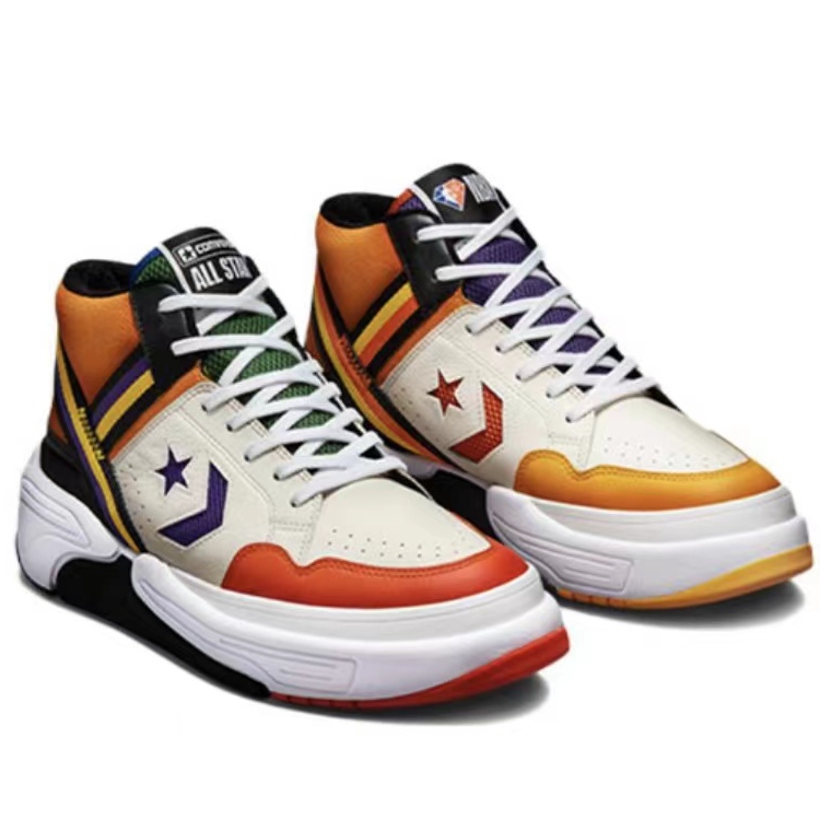 Converse Weapon CX正品匡威NBA75周年鸳鸯彩色后卫篮球鞋172657C - 图1