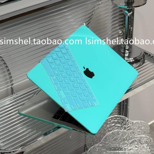 SHELL丨适用于Macbook苹果保护壳笔记本2026外壳蒂芙尼蓝磨砂Air13Neo新款清新蓝色Pro14M5软套16Max软套防摔 - 图1