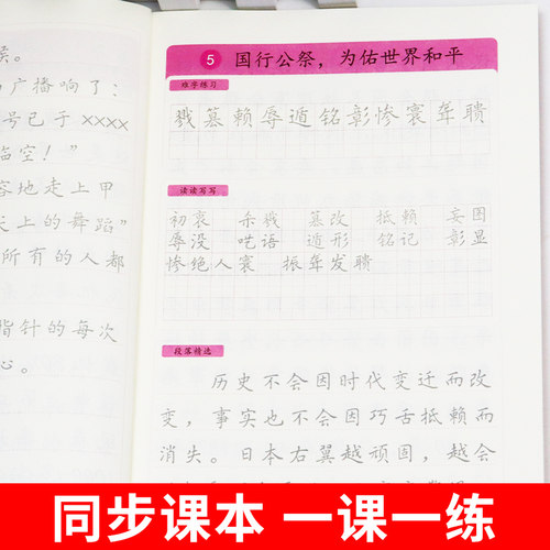 八年级上册下册同步练字帖配套人教版 初二语文同步字帖练字初中生专用中学生8上 下学期钢笔临摹正楷书写字课课练衡水体英语字贴 - 图2