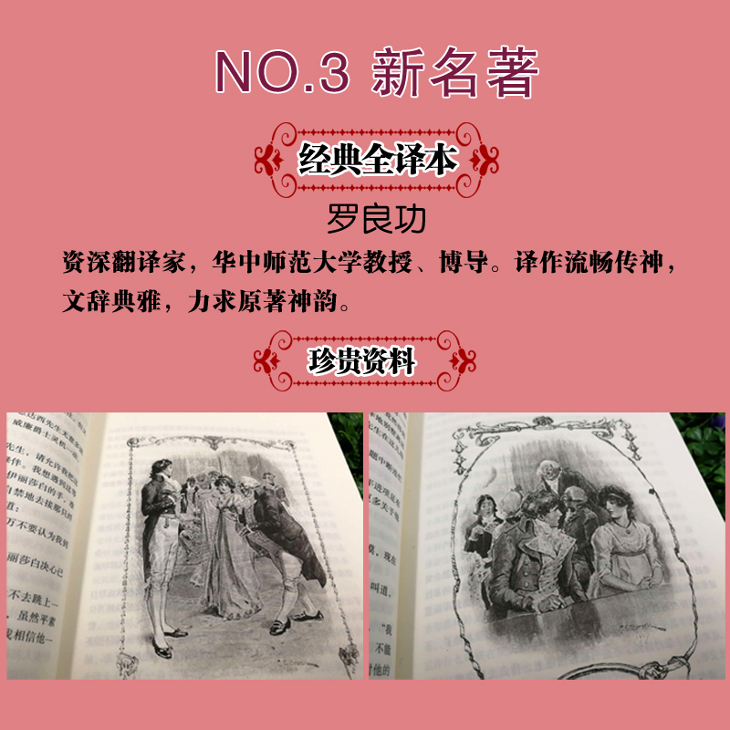 傲慢与偏见正版世界经典文学名著外国小说原著适合初中生高中生看的课外阅读书籍必读正版推荐畅销书排行榜非中英文双语对照版-图2