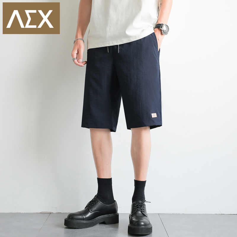 AEX短褲男士春秋夏季2023新款潮牌百搭運動速干寬松休閑籃球褲男_AEX旗艦店_男裝