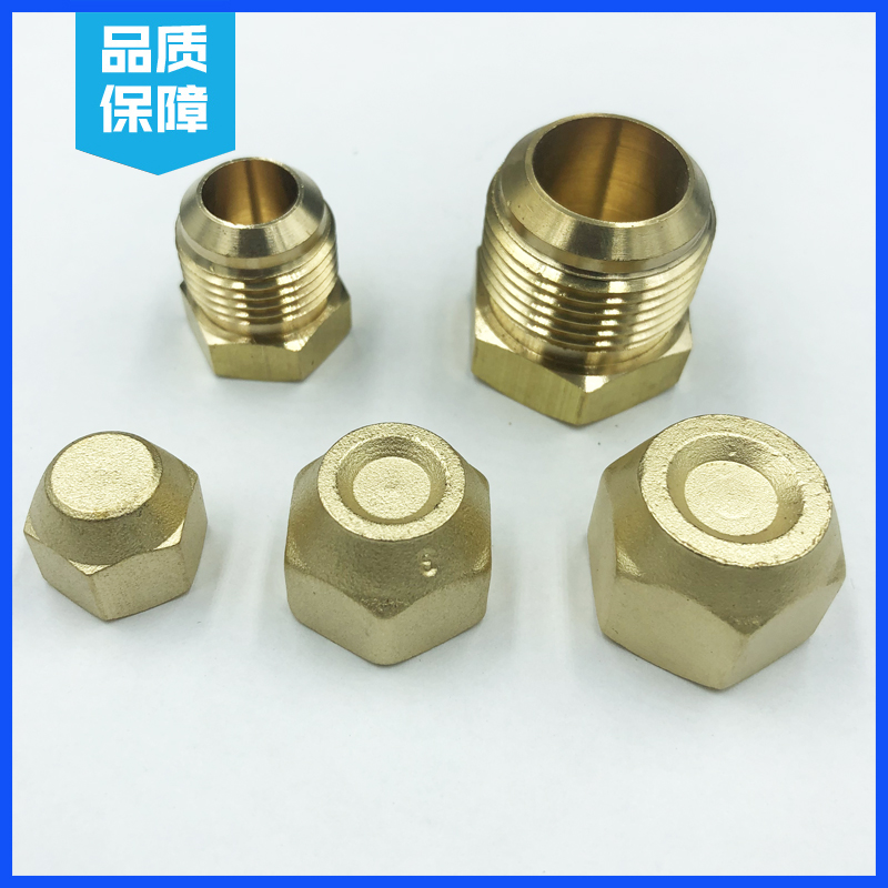 黄铜堵头堵帽 内丝管帽堵盖 外丝闷头管塞2分4分6分水管丝堵四分 - 图2
