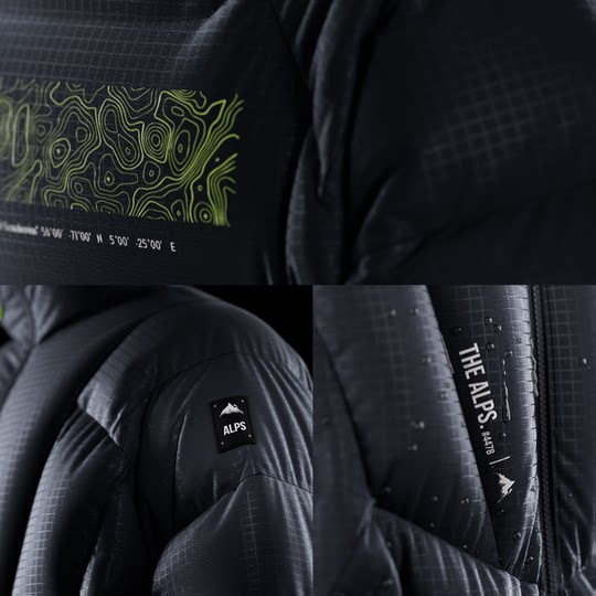 Monster Guardians  男子冬季保暖温变85绒子含量防风拒水羽绒服